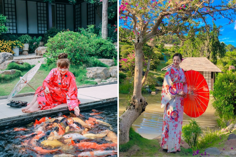 Nhiều góc sống ảo xịn sò tại QUE Garden. Nhiều góc sống ảo xịn sò tại QUE Garden.